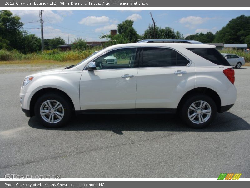 White Diamond Tricoat / Light Titanium/Jet Black 2013 Chevrolet Equinox LTZ