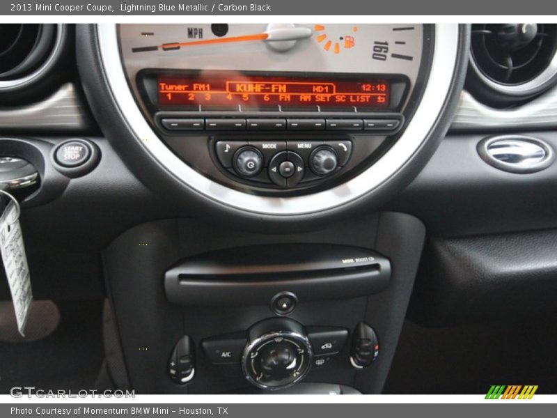 Lightning Blue Metallic / Carbon Black 2013 Mini Cooper Coupe