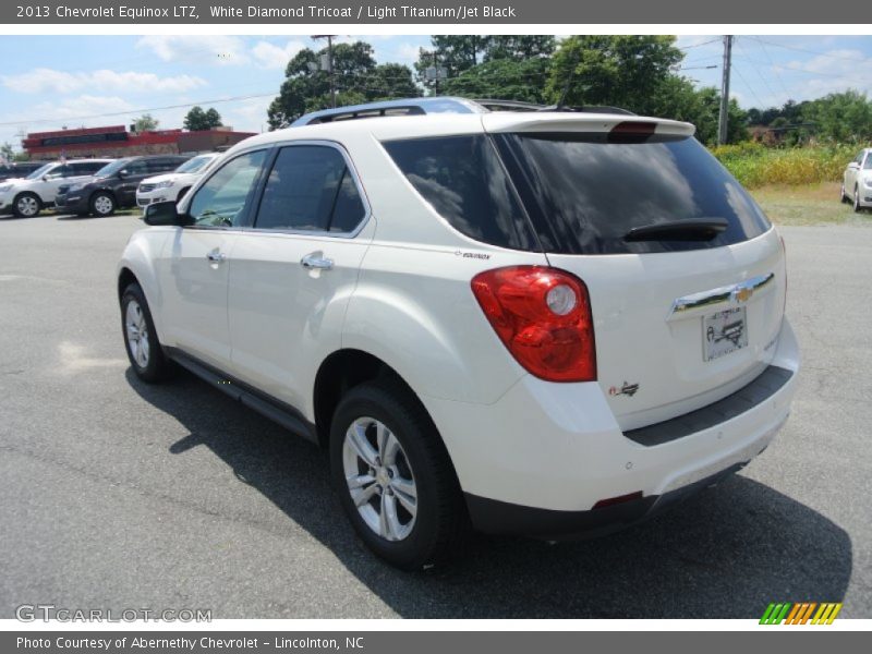 White Diamond Tricoat / Light Titanium/Jet Black 2013 Chevrolet Equinox LTZ