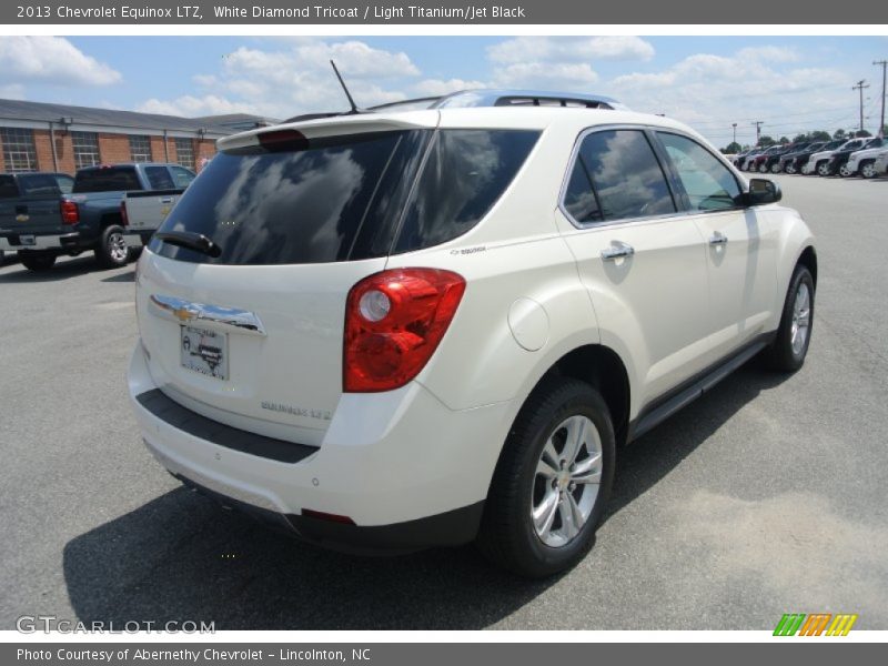 White Diamond Tricoat / Light Titanium/Jet Black 2013 Chevrolet Equinox LTZ