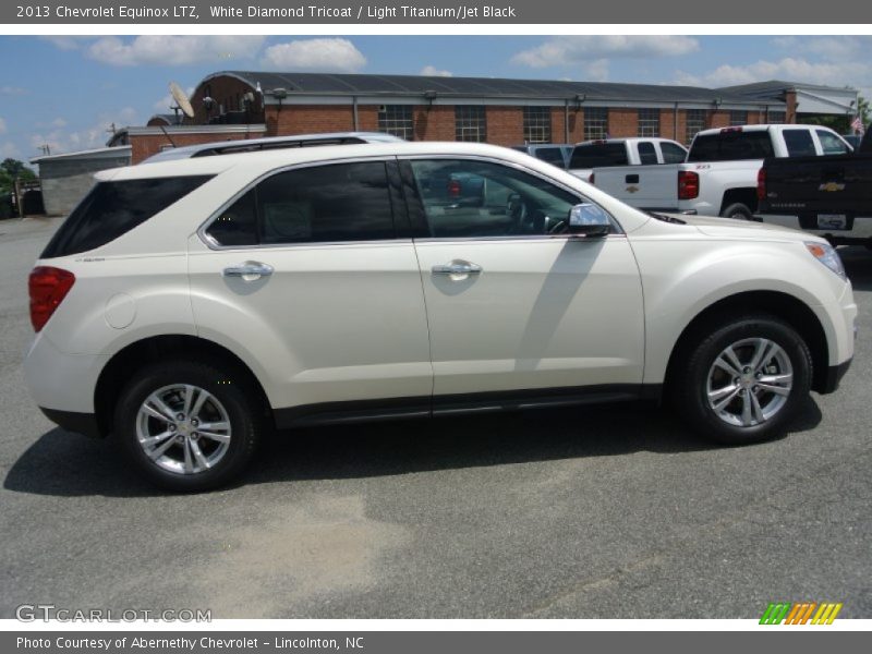 White Diamond Tricoat / Light Titanium/Jet Black 2013 Chevrolet Equinox LTZ