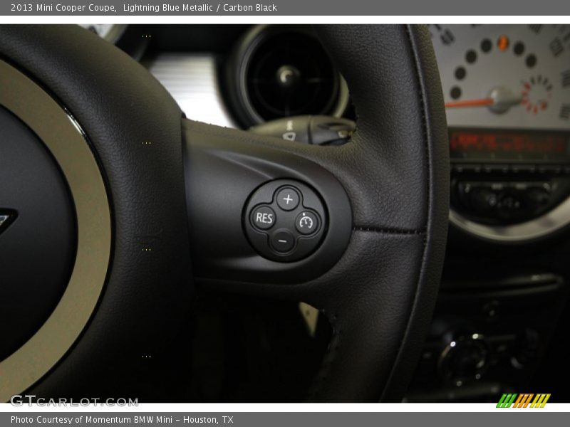 Lightning Blue Metallic / Carbon Black 2013 Mini Cooper Coupe