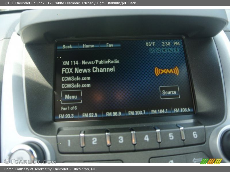 White Diamond Tricoat / Light Titanium/Jet Black 2013 Chevrolet Equinox LTZ