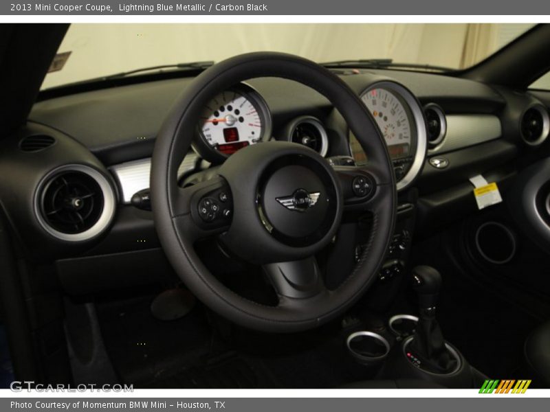 Lightning Blue Metallic / Carbon Black 2013 Mini Cooper Coupe