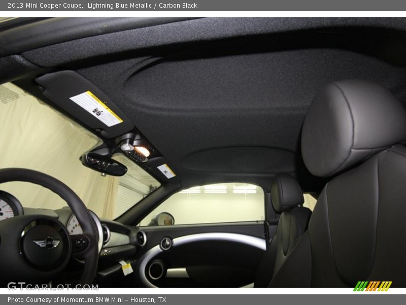 Lightning Blue Metallic / Carbon Black 2013 Mini Cooper Coupe