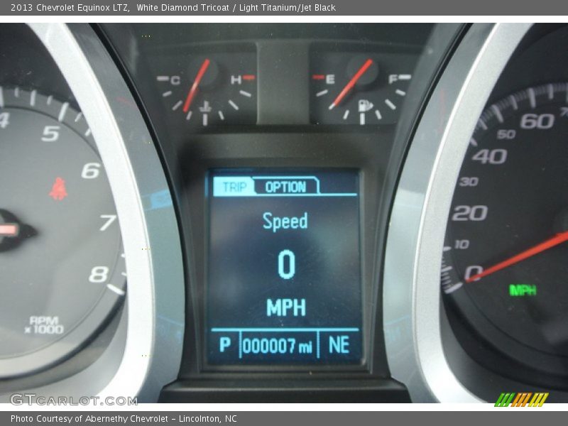 White Diamond Tricoat / Light Titanium/Jet Black 2013 Chevrolet Equinox LTZ