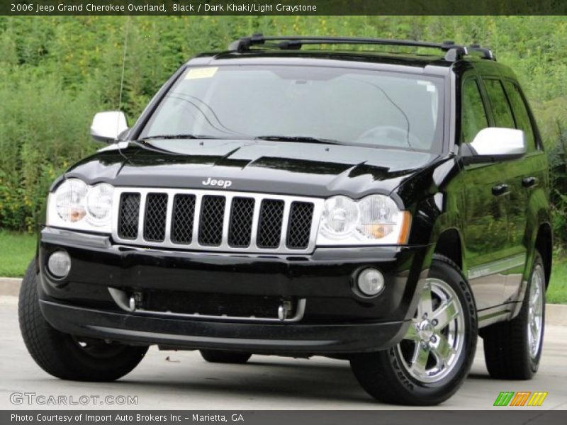 Black / Dark Khaki/Light Graystone 2006 Jeep Grand Cherokee Overland