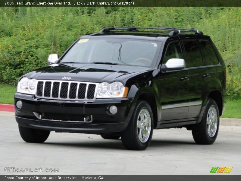 Black / Dark Khaki/Light Graystone 2006 Jeep Grand Cherokee Overland