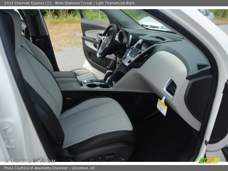 White Diamond Tricoat / Light Titanium/Jet Black 2013 Chevrolet Equinox LTZ