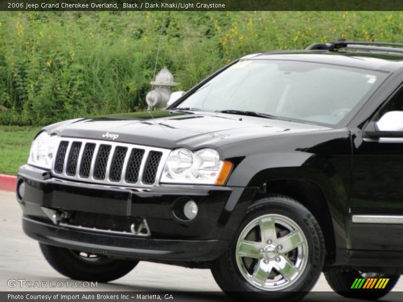 Black / Dark Khaki/Light Graystone 2006 Jeep Grand Cherokee Overland