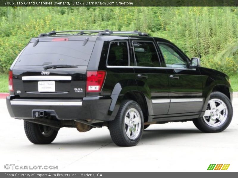 Black / Dark Khaki/Light Graystone 2006 Jeep Grand Cherokee Overland