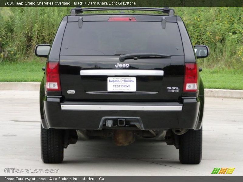 Black / Dark Khaki/Light Graystone 2006 Jeep Grand Cherokee Overland