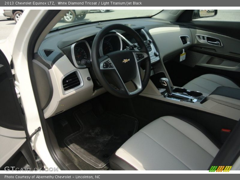 White Diamond Tricoat / Light Titanium/Jet Black 2013 Chevrolet Equinox LTZ