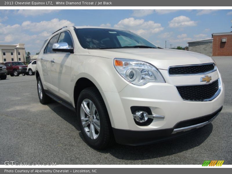 White Diamond Tricoat / Jet Black 2013 Chevrolet Equinox LTZ