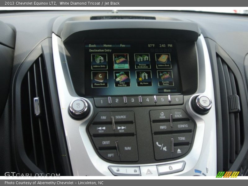 White Diamond Tricoat / Jet Black 2013 Chevrolet Equinox LTZ