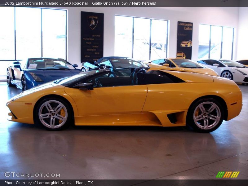 Giallo Orion (Yellow) / Nero Perseus 2009 Lamborghini Murcielago LP640 Roadster