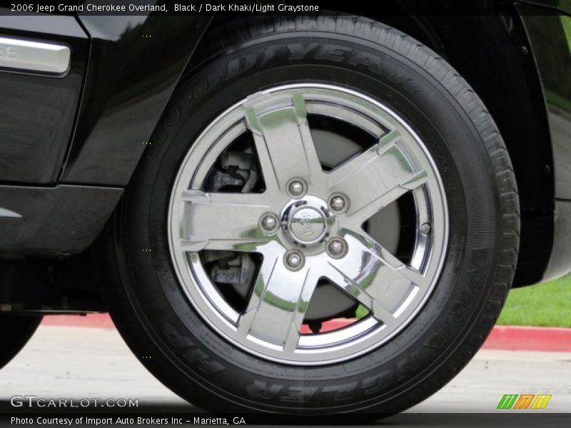 Black / Dark Khaki/Light Graystone 2006 Jeep Grand Cherokee Overland