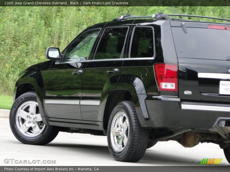 Black / Dark Khaki/Light Graystone 2006 Jeep Grand Cherokee Overland