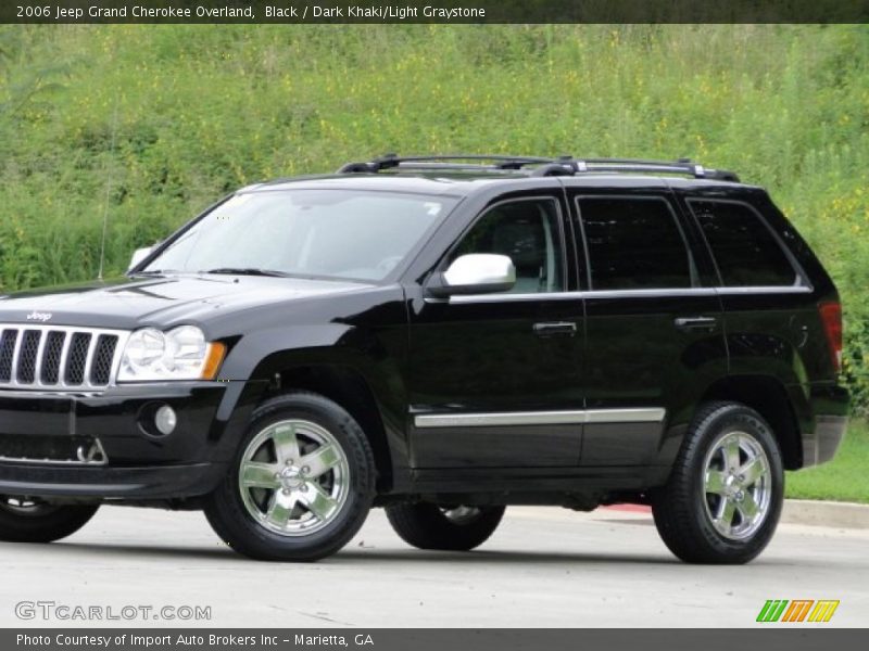 Black / Dark Khaki/Light Graystone 2006 Jeep Grand Cherokee Overland