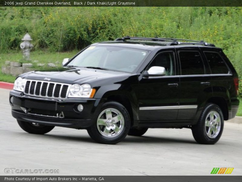 Black / Dark Khaki/Light Graystone 2006 Jeep Grand Cherokee Overland