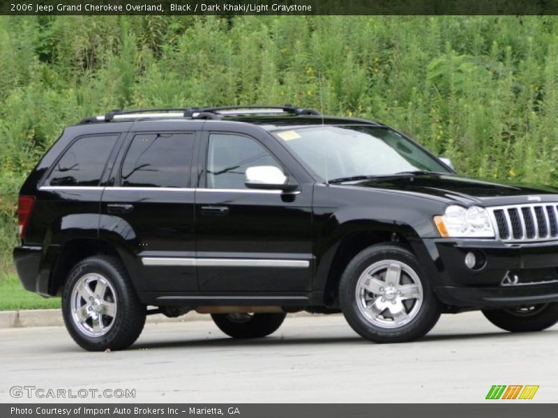 Black / Dark Khaki/Light Graystone 2006 Jeep Grand Cherokee Overland