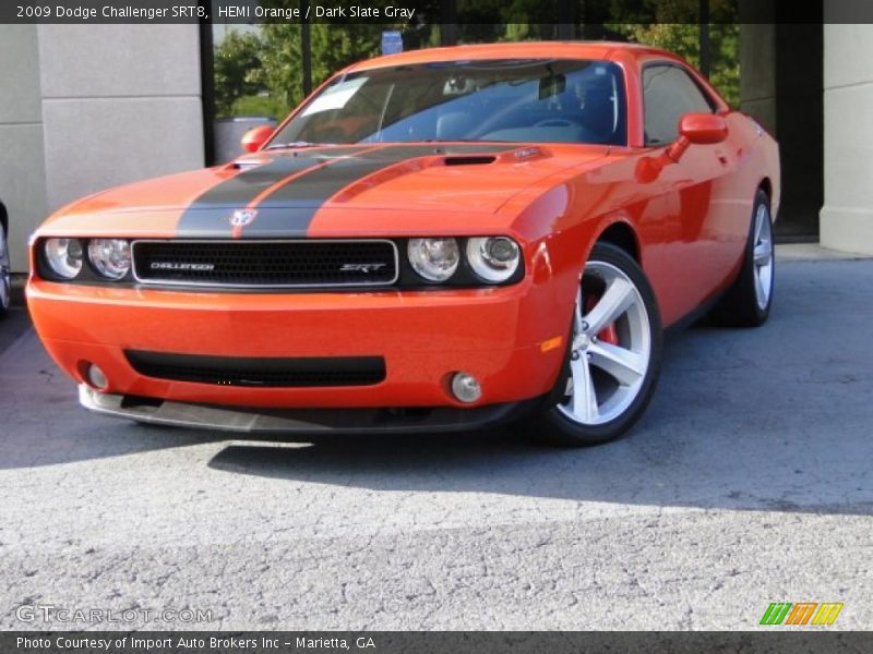 HEMI Orange / Dark Slate Gray 2009 Dodge Challenger SRT8