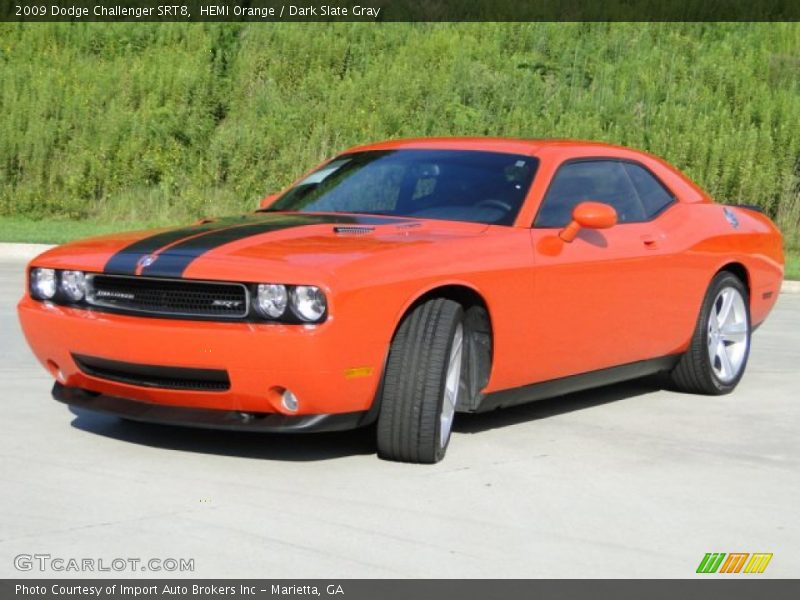 HEMI Orange / Dark Slate Gray 2009 Dodge Challenger SRT8