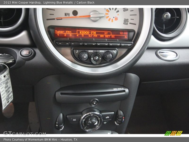 Lightning Blue Metallic / Carbon Black 2013 Mini Cooper Hardtop