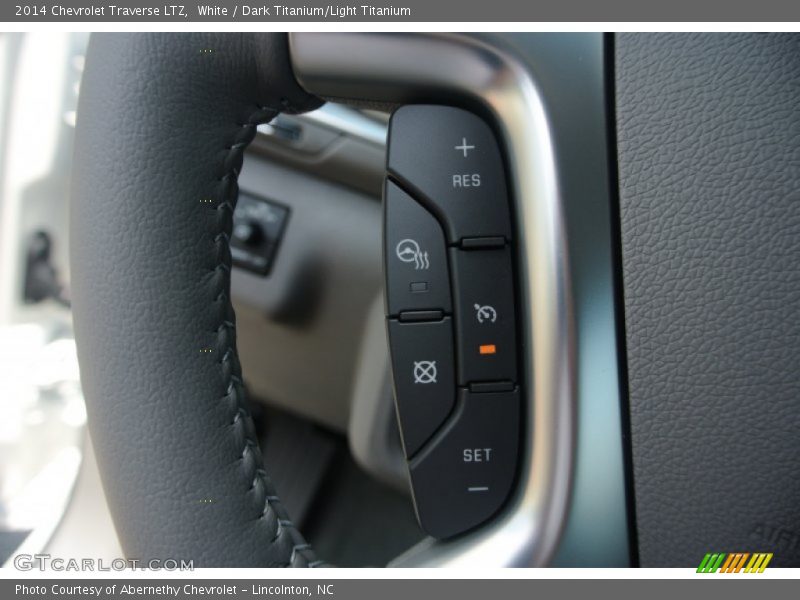 White / Dark Titanium/Light Titanium 2014 Chevrolet Traverse LTZ