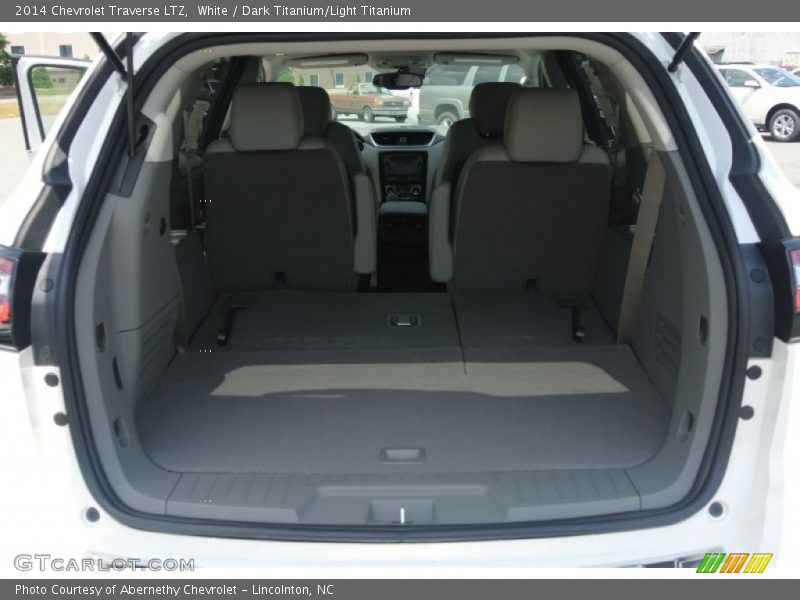 White / Dark Titanium/Light Titanium 2014 Chevrolet Traverse LTZ
