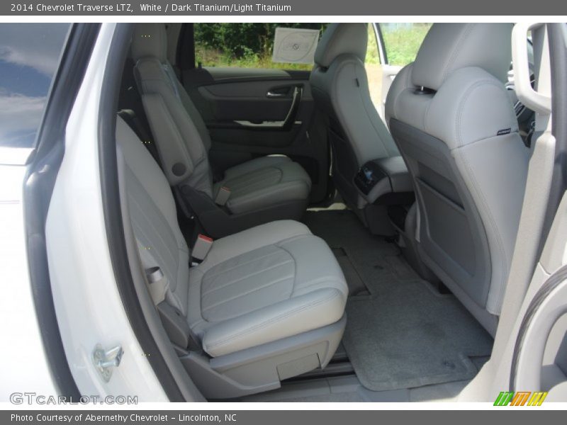 White / Dark Titanium/Light Titanium 2014 Chevrolet Traverse LTZ