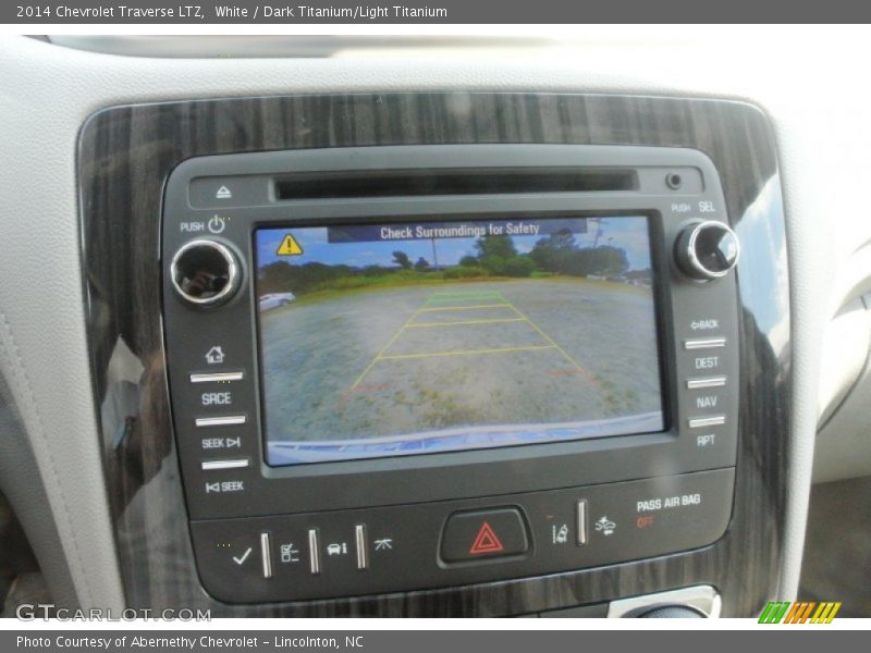 White / Dark Titanium/Light Titanium 2014 Chevrolet Traverse LTZ