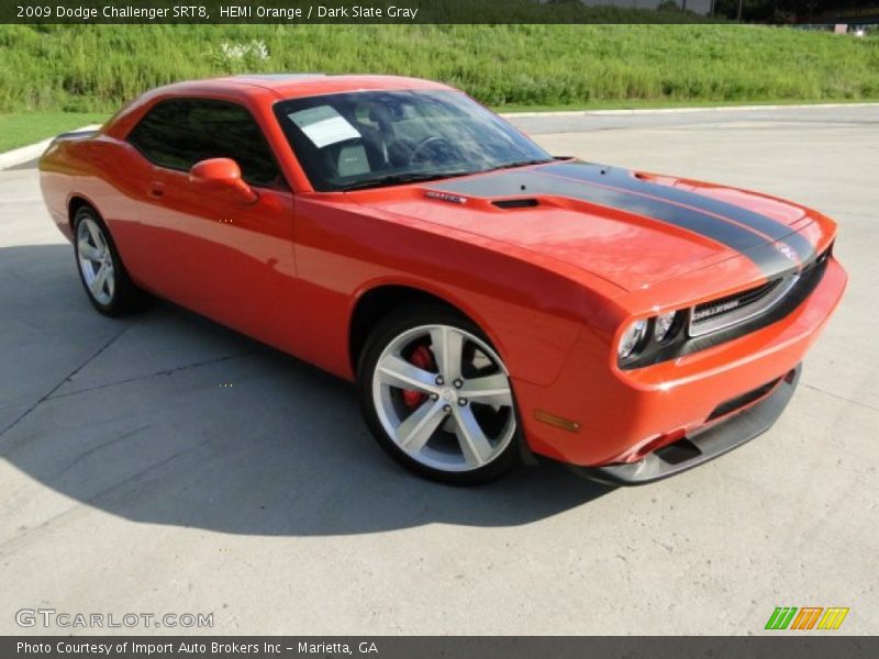 HEMI Orange / Dark Slate Gray 2009 Dodge Challenger SRT8