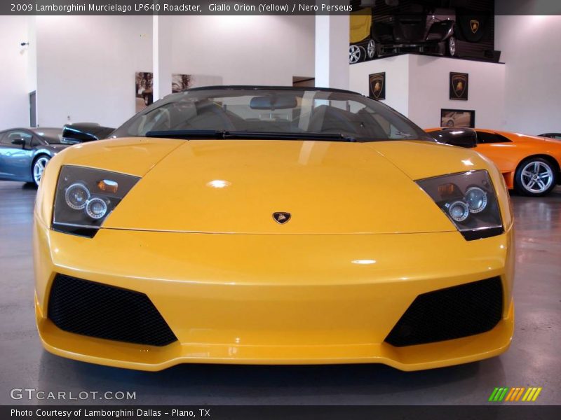 Giallo Orion (Yellow) / Nero Perseus 2009 Lamborghini Murcielago LP640 Roadster