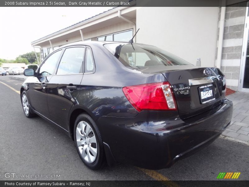 Dark Gray Metallic / Carbon Black 2008 Subaru Impreza 2.5i Sedan