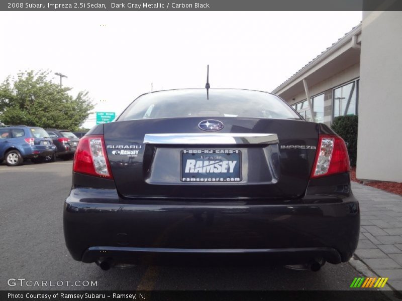 Dark Gray Metallic / Carbon Black 2008 Subaru Impreza 2.5i Sedan