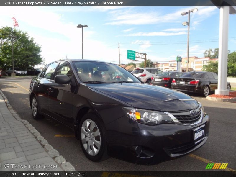 Dark Gray Metallic / Carbon Black 2008 Subaru Impreza 2.5i Sedan