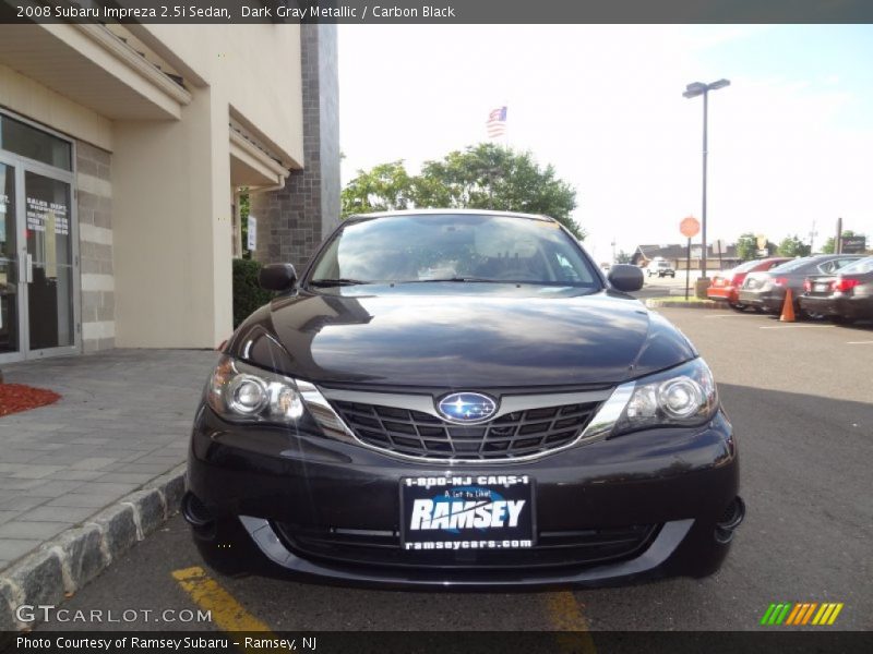 Dark Gray Metallic / Carbon Black 2008 Subaru Impreza 2.5i Sedan