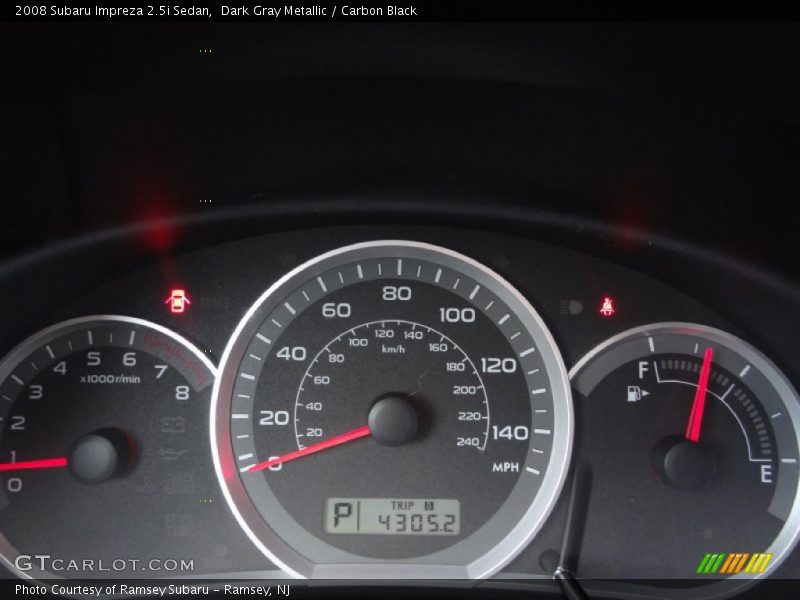 Dark Gray Metallic / Carbon Black 2008 Subaru Impreza 2.5i Sedan