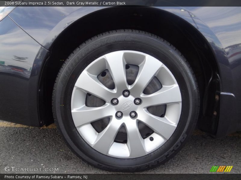 Dark Gray Metallic / Carbon Black 2008 Subaru Impreza 2.5i Sedan