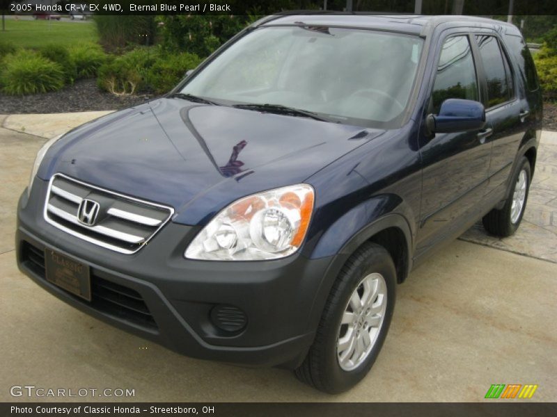 Eternal Blue Pearl / Black 2005 Honda CR-V EX 4WD