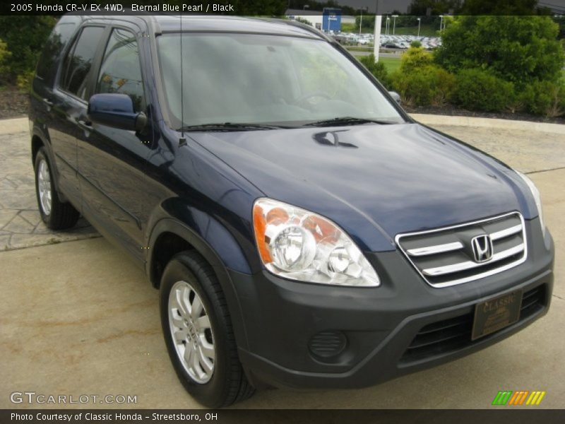 Eternal Blue Pearl / Black 2005 Honda CR-V EX 4WD