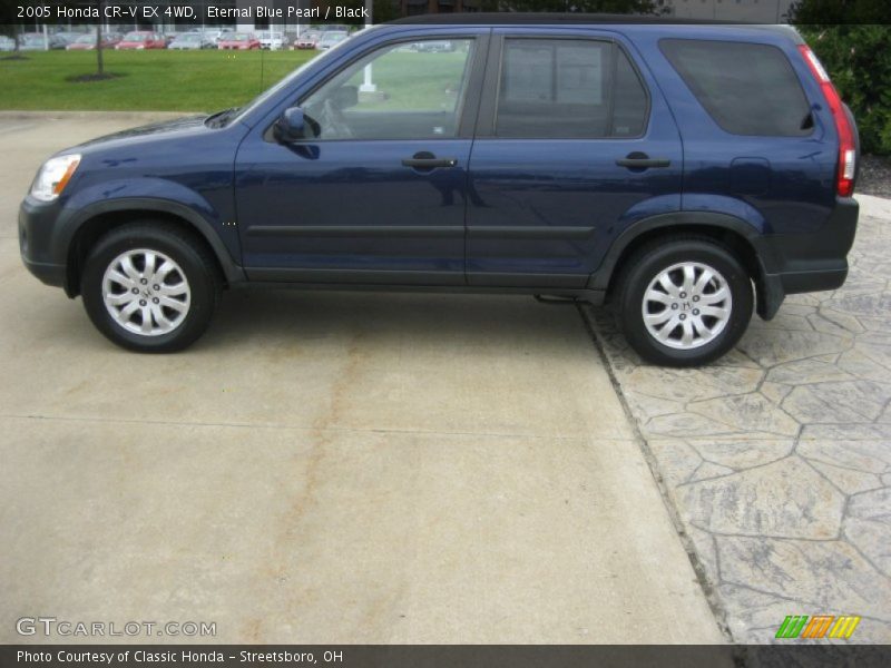 Eternal Blue Pearl / Black 2005 Honda CR-V EX 4WD