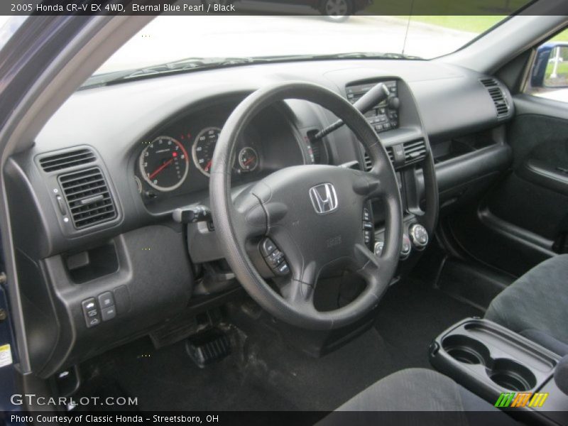 Eternal Blue Pearl / Black 2005 Honda CR-V EX 4WD