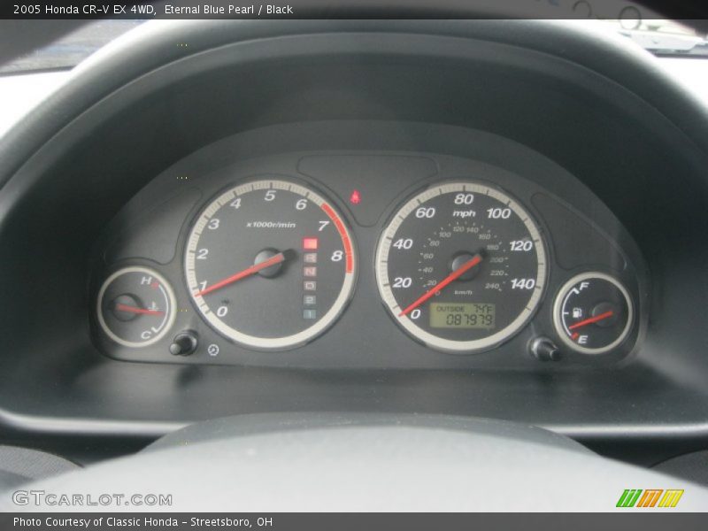 Eternal Blue Pearl / Black 2005 Honda CR-V EX 4WD