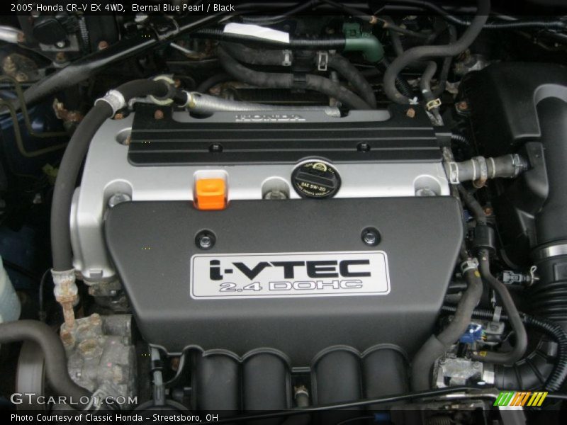 Eternal Blue Pearl / Black 2005 Honda CR-V EX 4WD