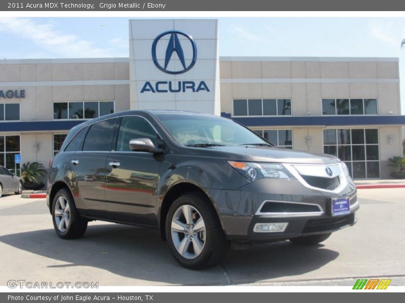 Grigio Metallic / Ebony 2011 Acura MDX Technology