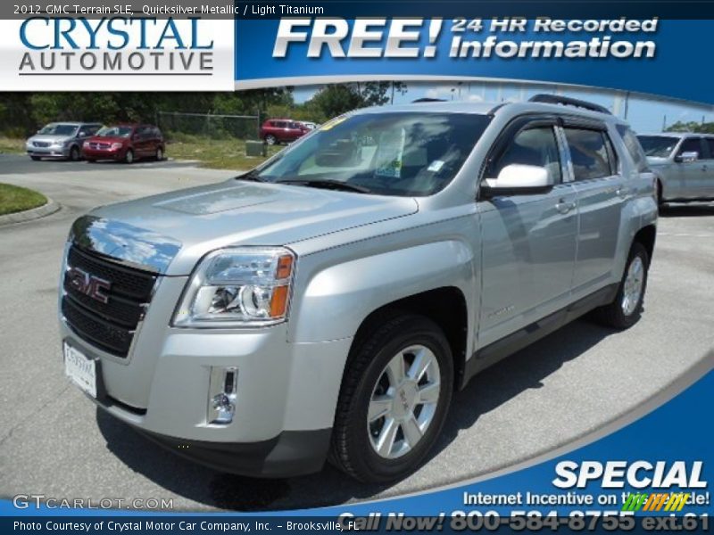 Quicksilver Metallic / Light Titanium 2012 GMC Terrain SLE