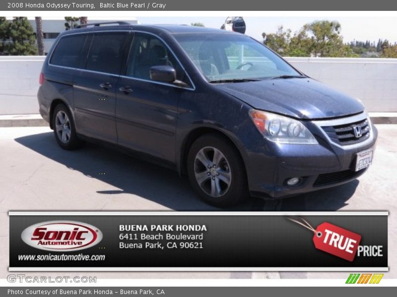 Baltic Blue Pearl / Gray 2008 Honda Odyssey Touring
