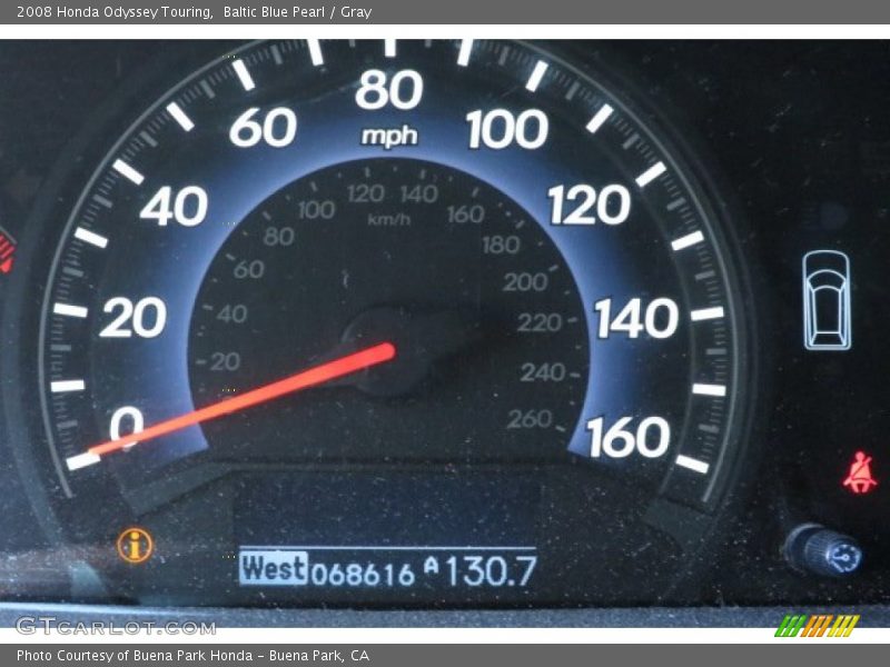 Baltic Blue Pearl / Gray 2008 Honda Odyssey Touring